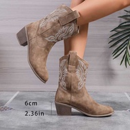 New Western Boots Cowboy Knight Boots Women s Long Sleeve Embroidered Cowboy Boots Knight Boot