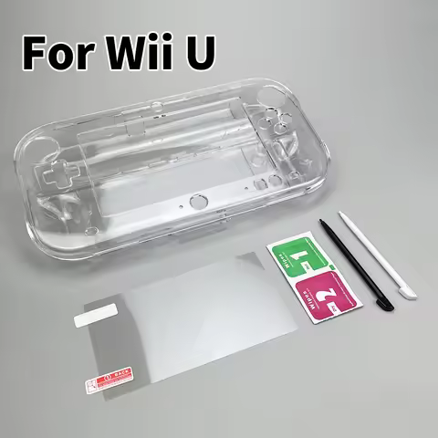 Protective Clear Crystal Hard Case Cover for Wii U Gamepad Skin Shell Protector For Wii U Controller