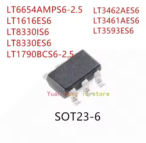 10PCS LT6654AMPS6-2.5 LT1616ES6 LT8330IS6 LT8330ES6 LT1790BCS6-2.5 LT3462AES6 LT3461AES6 LT3593ES6 I