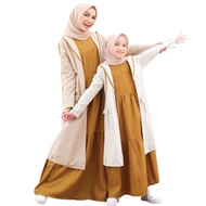 Lunangoofficial-Gamis Couple Muslimah Denim Premium LG 782 &amp; Gamis Ana