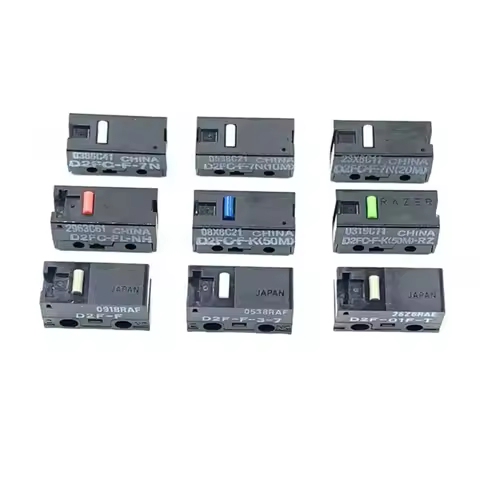 2Pcs/10Pcs mouse micro switch d2fc f 7n D2FC-F-7N(10M)/(OF) D2FC-F-7N(20M)/(OF) D2FC-F-K 50M microsw