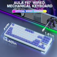 AULA F87 Wired Single Backlight Gasket Structure Keyboard Hot-swap Custom Mechanical Keyboard High Q