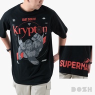 DOSH MENS EXTRASIZED T-SHIRTS SUPERMAN เสื้อยืดใหญ่พิเศษ DSMTX5000-BL (3XL-7XL)