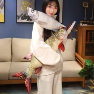 AIQINUW Cartoon Fish Plush Toy, Grouper Perch Simulation Fish Plush Pillow, Creative Soft Lovely PP 
