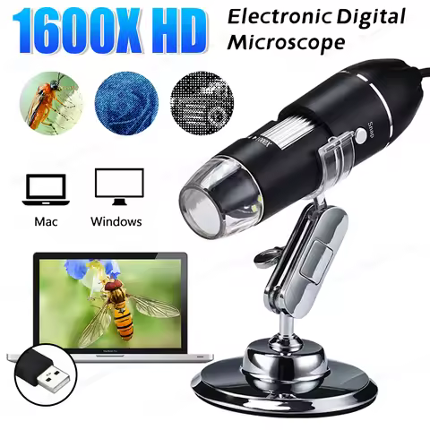 1600X 60X-120X USB Microscope HD Soldering Microscope Handheld Digital Magnifier Electronic Magnific