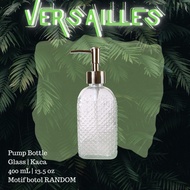 Versailles Pump Glass Bottle | Botol Sabun Kaca | Botol Lotion Kaca | Botol Pump Kaca
