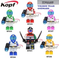 KF6027 Super Heroes Voltron Team Godmars Movie Six God Combination Bricks Building Blocks Action Fig