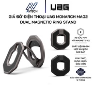 UAG Monarch Mag2 Dual Magnetic Ring Stand, 360 Rotation, Uses Double-Sided Magnets