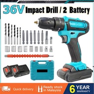 36V Electric Drill Cordless Electric Drill Hammer Drill Battery Cordless Impact Drill Electric Drill