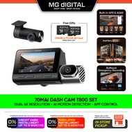 70mai Dash Cam T800 Set l 3 Channel | Dual 4K HDR | 4G GPS & AI Parking Surveillance