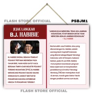GANTUNGAN JUMBO wall decoration size 40x30 hero shop BJ HABIBIE Educational wall display hanger with