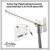 Antena Orbit Star ZTE 283U Star 3 Pro H1 Pro 2 Pro G1 Modem Router Orbit Yagi Cabang 2 Antenna
