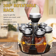 Luxurious Rotating 7 pcs Seasoning Bottle Spice Jar Set Containers