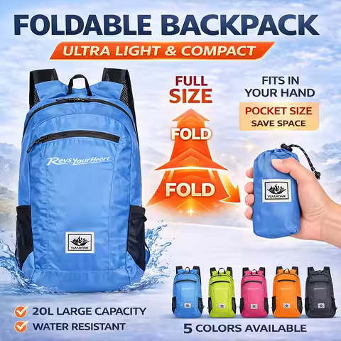 20L Foldable Motorcycle Backpack For Yamaha R1 R3 R25 Mt-09 Mt07 Fazer Fz6 Xj6 R15 Rxv YBR125 Portab