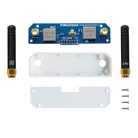 NRF24 & CC1101 2-in-1 Module for M5Stack Cardputer ADV, Hydra RF Cap 424, 433MHz & 2.4G, Auto-Switch