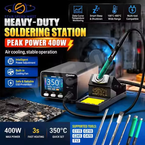 GEEBOON HC24 400W Heavy Duty Soldering Station Intelligent 24 Inch IPS Display Fast Heating Compatib
