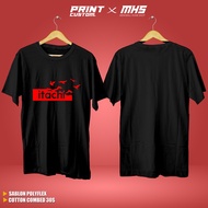 Uchiha Itachi T-Shirt Naruto Itachi Anime T-Shirt Men's T-Shirt AdultWanita with Premium 30s Combed 