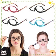 NEXTSG Folding Eyeglasses, Eyewear Colourful Frame Rotating Makeup Reading Glasses, Portable Vision 