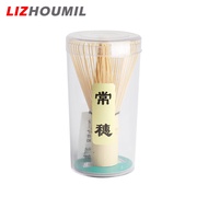 LIZHOUMIL เครื่องตีไม้ไผ่ชาเขียวเครื่องมือแปรงแต่งหน้าเครื่องผสมมัทฉะชาเขียวญี่ปุ่นเตรียมชาเครื่องดื่มพิธีชงชา