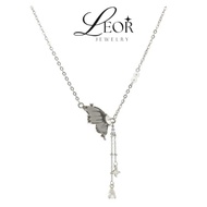 LEOR-Pendant Necklace for Women Korean Style 925 Silver Rantai Leher Perempuan 韩式锁骨项链 [Ready Stock]