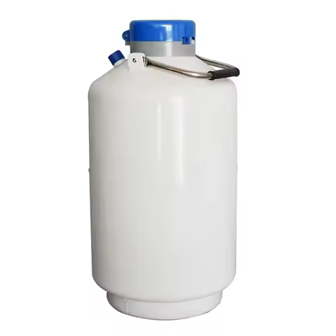 2-15 Liter Cryogenic Liquid Nitrogen Container for Artificial Insemination, Small Dewar Semen Tank