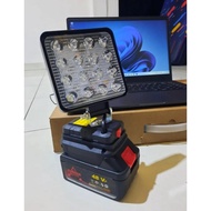 Termurah !!! Paket Lampu LED Portable 8" inch Tenaga Baterai lampu LED lampu cordless Antarmuka bate