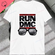 Vintage Run Dmc Hip Hop Rock Muisc Printed Graphic Male Tshirts Short Sleeve Streetwear Loose Women 