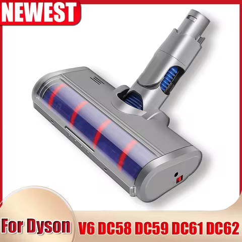 Motorized Floor Brush Head Tool For Dyson V6 DC58 DC59 DC61 DC62 Vacuum Cleaner Soft Sweeper Roller 