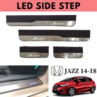 Honda jazz GK Interior led side door step Protector accessories 2014 2015 2016 2017 2018 2019 2020 2