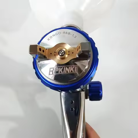 Japan KINKI KONGO-88B Airbrush King Kong Blue Car Spray Gun High Atomization On Pot 1.3 MM Face Pain