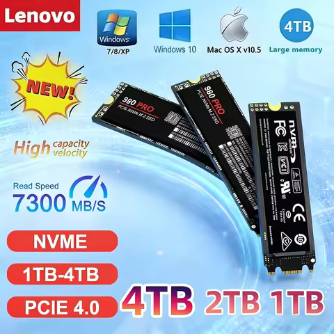 Lenovo 980Pro/990Pro M2 SSD Solid State Drive 1TB, 2TB, 4TB, PCIe 4.0 NVMe, 7400MB/s suitable for la
