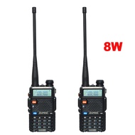 วิทยุสื่อสารสองชิ้น/เซ็ตวิทยุสื่อสารวิทยุสื่อสาร UV-5R Baofeng CB Station 8W 128CH VHF UHF UHF Dual