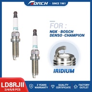 2-8PCS Double Iridium Spark Plugs TORCH LD8RJII(6830) Replace for Candles DILKAR8P8SY(92411) Honda 1