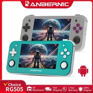 ANBERNIC RG505 Handheld Game Console 4.95" OLED Screen Android 12 Unisoc T618 128GB 3172 Games Suppo