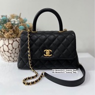 Chanel Coco Handle Small Black Caviar Ghw Bag