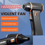 180000RPM Jet Fan Electric Air Duster Adjustable Wind Speed Turbo Violent Rechargeable Blower Car Dr