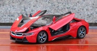 Ô tô mô hình trưng bày BMW i8 1:24 (đỏ) - Kim loại - Mohinhxe