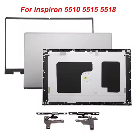 New Silver LCD Back Cover/Bezel/Hinge For Dell Inspiron 15 5510 5515 5518 15.6" Laptop P106F