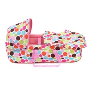 Blue / Green / Pink Baby Bed Baby Bassinet for 0-8Month Basket Newborn Travel Bed Cradle Safety Infa