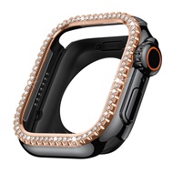 Luxury Diamond Metal Case For Apple Watch 45mm 44mm Bling Woman Lady Cover iWatch 9 SE 8 7 6 5 4 All