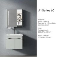 60cm Cabinet Basin With Mirror Cabinet Set