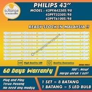 43PFT5250S/98 / 43PFA4350S/98 / 43PFT6100S/98 PHILIPS 43" LED TV BACKLIGHT(LAMPU TV) PHILIPS 43 INCH
