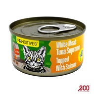 Pawsitives Cat Wet Food Tuna White Meat Supreme Topped With Salmon 80G