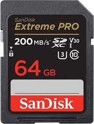 SanDisk Extreme Pro SD Card 64GB (SDSDXXU-064G-GN4IN) ความเร็ว อ่าน 200MB/s เขียน 90MB/s