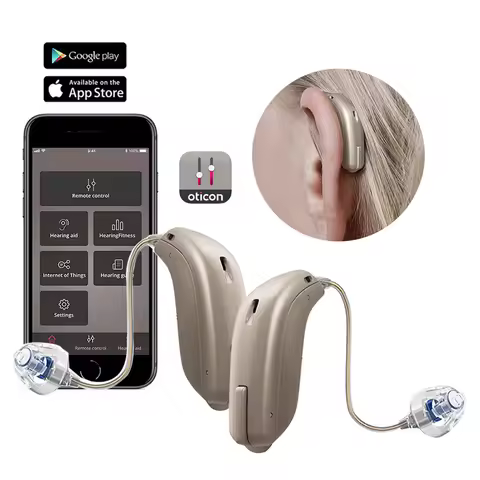 Oticon Jet 2 miniRITE miniRITE hearing aids 48Channel Programmable Digital Mobile Phone Remote Adjus