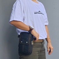 2 in 1 กระเป๋าคาดเข็มขัด มีสายสพาย ใส่ของได้เยอะ สายปรับสั้นยาวได้ หนังPU กันน้ำอย่างดี แบรนด