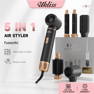 Ukliss 5 in 1 Air Styler FusionAir with 10-minute styling 30-day trial 2-year warranty pink color in