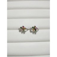Adjustable S925 Natural Gemstone Rings (Tourmaline)