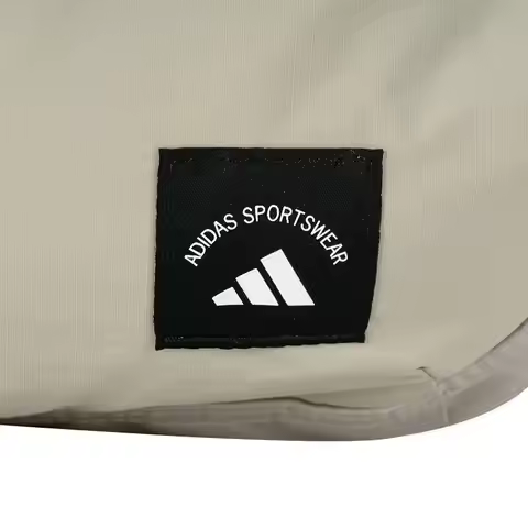 Adidas KT3090 Beige Recycled Fabric Adjustable Strap Multi Pocket Crossbody Waist Bag