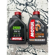 H-TECH 10W40 / 3100 1.2L MOTUL H TECH100 RS150 HONDA USE MOTOR OIL 4T OFF ROAD V TWIN ADVENTURE SYNT